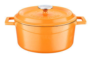 Lava Spring Döküm 24 cm Derin Tencere Turuncu