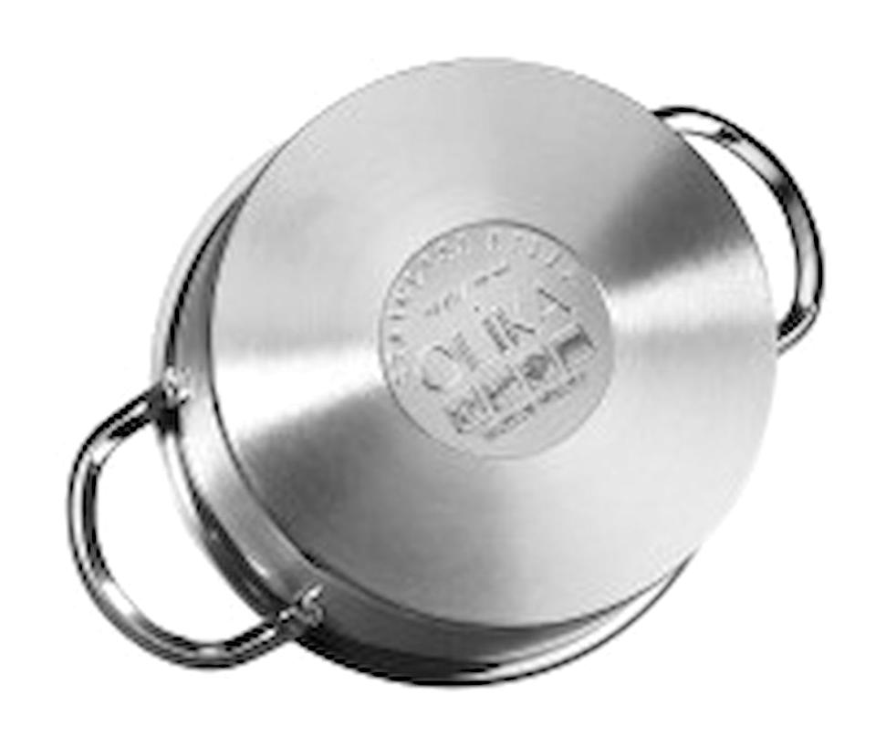 Olika Jüpiter 72210 Cam Kapaklı Çelik 24 cm Derin Tencere