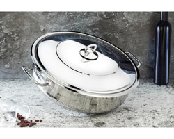 Arian Gastro Paslanmaz Çelik 24 cm Basık Tencere
