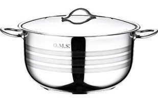 Oms Collection Paslanmaz Çelik 22 cm Derin Tencere