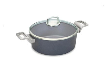 Primanova Woll D-WOLL828DLPL Cam Kapaklı Döküm 28 cm Basık Tencere
