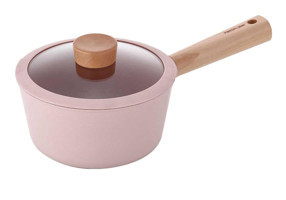 Neoflam Blossom İndüksiyon Cam Kapaklı Döküm 18 cm Derin Sos Tencere