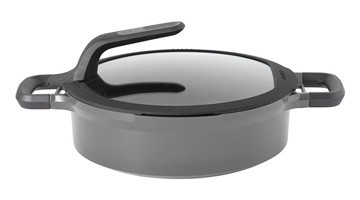 Berghoff Gem 8501029 Cam Kapaklı Döküm 26 cm Basık Tencere