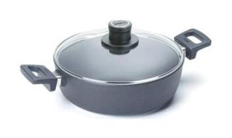 Primanova Woll D-WOLL828NL Cam Kapaklı Döküm 28 cm Basık Tencere