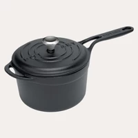 Pot Art Döküm 18 cm Derin Sos Tencere Siyah