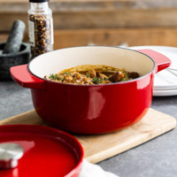 Kitchenaid Demir Döküm 26 cm Derin Tencere Kırmızı