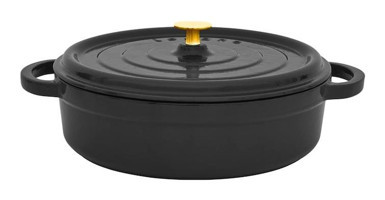 Leggno FLM4889ST24BK Flame Döküm 24 cm Basık Tencere