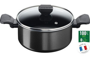 Tefal B55546 Cam Kapaklı Titanyum 24 cm Derin Tencere