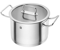 Zwilling Cam Kapaklı Paslanmaz Çelik 24 cm Derin Tencere