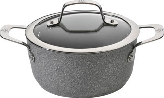 Ballarini 750028290 Cam Kapaklı Granit Derin Tencere