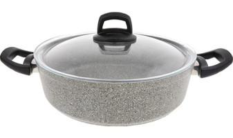 Emsan Durable Cam Kapaklı Granit 26 cm Karnıyarık Tencere