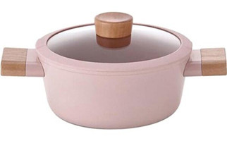 Primanova Fika Blossom Cam Kapaklı Döküm 24 cm Derin Tencere