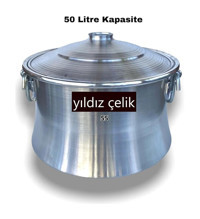Yıldız Çelik Arap Kazanı Alüminyum 55 cm Derin Tencere