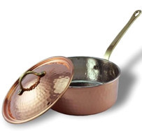 Turna Italyan No:5 Turna8156-1 Dövme Bakır 26 cm Basık Tencere