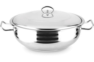 Lines Gastro Çelik 40 cm Basık Tencere