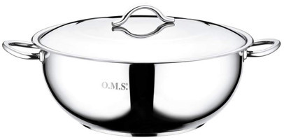 Oms Collection Paslanmaz Çelik 32 cm Derin Tencere