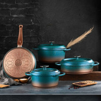 Oms Collection Ocaliptus 3049 Cam Kapaklı Granit 26 cm Basık Tencere