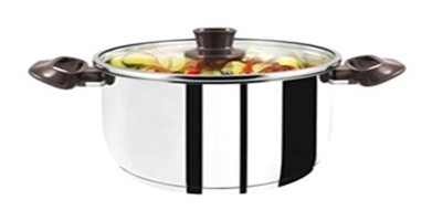 Tefal So Tasty Cam Kapaklı Çelik 20 cm Derin Tencere