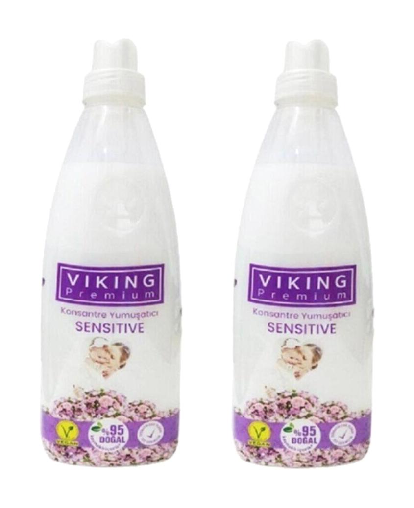 Viking Sensetive Konsantre Çiçek 95 Yıkama Yumuşatıcı 2x1.2 lt