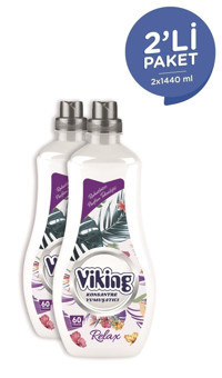 Viking Relax Çiçek 60 Yıkama Yumuşatıcı 2x1.44 lt