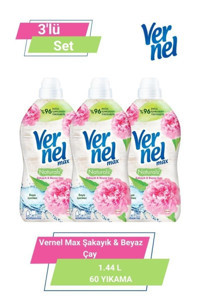 Vernel Naturals Beyaz Çay 60 Yıkama Yumuşatıcı 3x1.44 lt