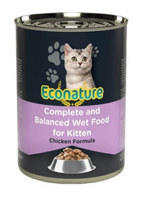 Econature Chicken Formula Tavuklu Yavru Yaş Kedi Maması 400 gr