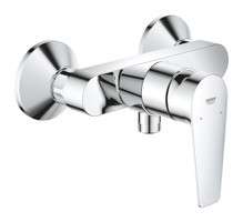 Grohe Bauedge Krom Kaplama Çift Delikli Aç Kapa Yarı Ankastre Kare Banyo Bataryası Gümüş