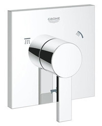 Grohe Allure Krom Kaplama Aç Kapa Ankastre Kare Banyo Bataryası Gümüş