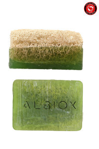 Albiox El Yapımı Aloe Vera-Kabak Lifli Katı Sabun 2x130 gr