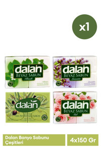 Dalan Klasik Gül-Klasik-Lavanta-Zeytinyağlı Katı Sabun 4x150 gr