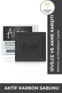 Aizen Akne Karşıtı Aktif Karbon Katı Sabun 150 gr