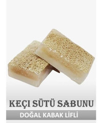 Mbb E-Ticaret Doğal Kabak Lifli Kabak Lifli-Keçi Sütü Katı Sabun 125 gr