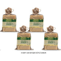 Akiksir Eşek Sütü Katı Sabun 4x220 gr