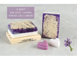 Aktürk Osmanli Katı Sabuni Lavantalı Kabak Lifli Katı Sabun 2x240 gr