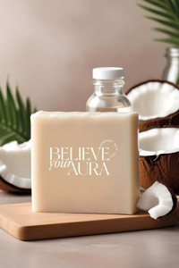 Believe Your Aura Doğal El Yapımı Hindistan Cevizi Katı Sabun 100 gr