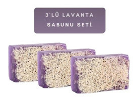 Özden Doğal Kabak Lifli Kabak Lifli-Lavanta Katı Sabun 120 gr