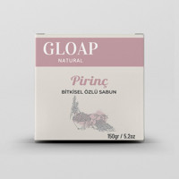 Gloap Natural Bitkisel Pirinç Katı Sabun 150 gr
