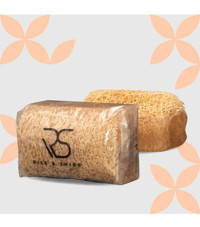Rise & Shine Doğal Kabak Lifli Kabak Lifli-Pirinç Katı Sabun 130 gr
