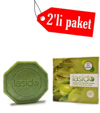 Lasido Defne-Zeytinyağlı Katı Sabun 2x80 gr