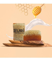 Zuri Design Doğal Kabak Lifli Ballı-Kabak Lifli Katı Sabun 130 gr