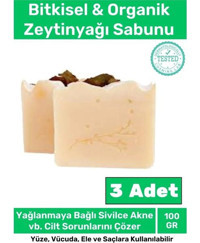 Carlburn Doğal Organik Zeytinyağlı Katı Sabun 5x100 gr