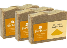 The Soap Factory Akne Karşıtı Kükürtlü Katı Sabun 3x110 gr