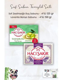 Hacı Şakir Gliserinli-Lavanta-Zeytinyağlı Katı Sabun 4x125 gr