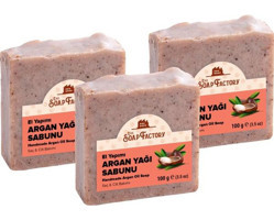 The Soap Factory Bitkisel Vegan Argan Katı Sabun 3x100 gr