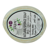 Enjoy Doğal Süngerli Eşek Sütü Katı Sabun 125 gr