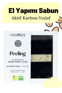 Cosmolive El Yapımı Aktif Karbon Aktif Karbon Katı Sabun 100 gr