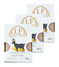Lafune Doğal Keçi Sütlü-Propolis Katı Sabun 3x100 gr