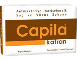 Capila Saç Ve Vücut Için Kepeğe Karşı Katran Katı Sabun 90 gr