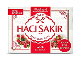 Hacı Şakir Beyaz Gül Katı Sabun 4x150 gr