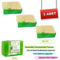 Organicsun Doğal Kabak Lifli Aloe Vera-E Vitaminli-Kabak Lifli Katı Sabun 3x120 gr